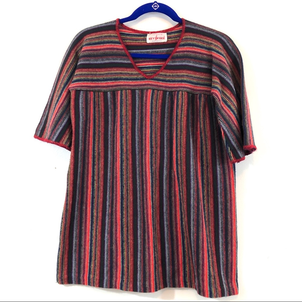 Key of Gee Vintage 70’s Striped Sweater